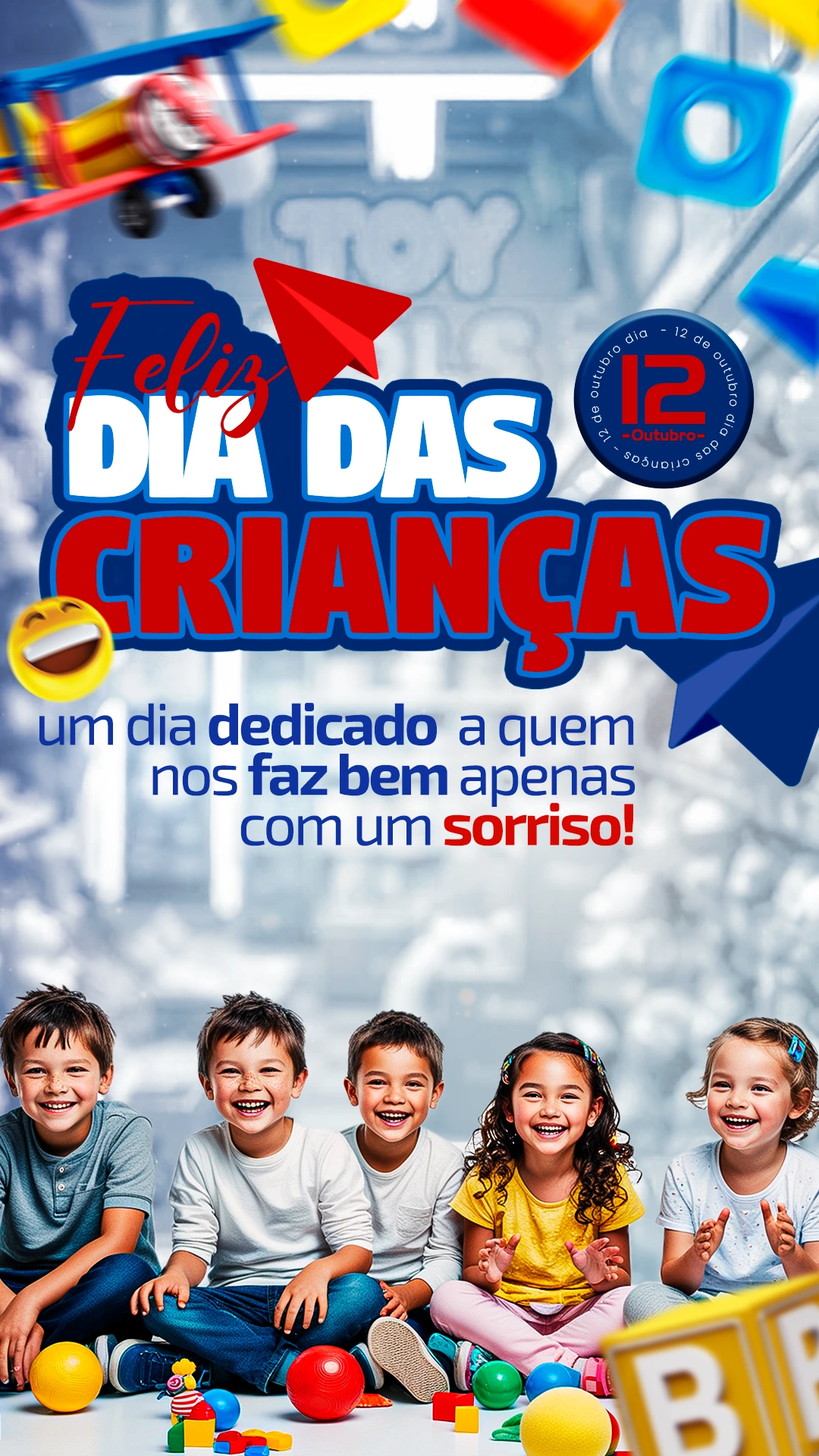 Dia das Crianças — arte 1, versão para Story
