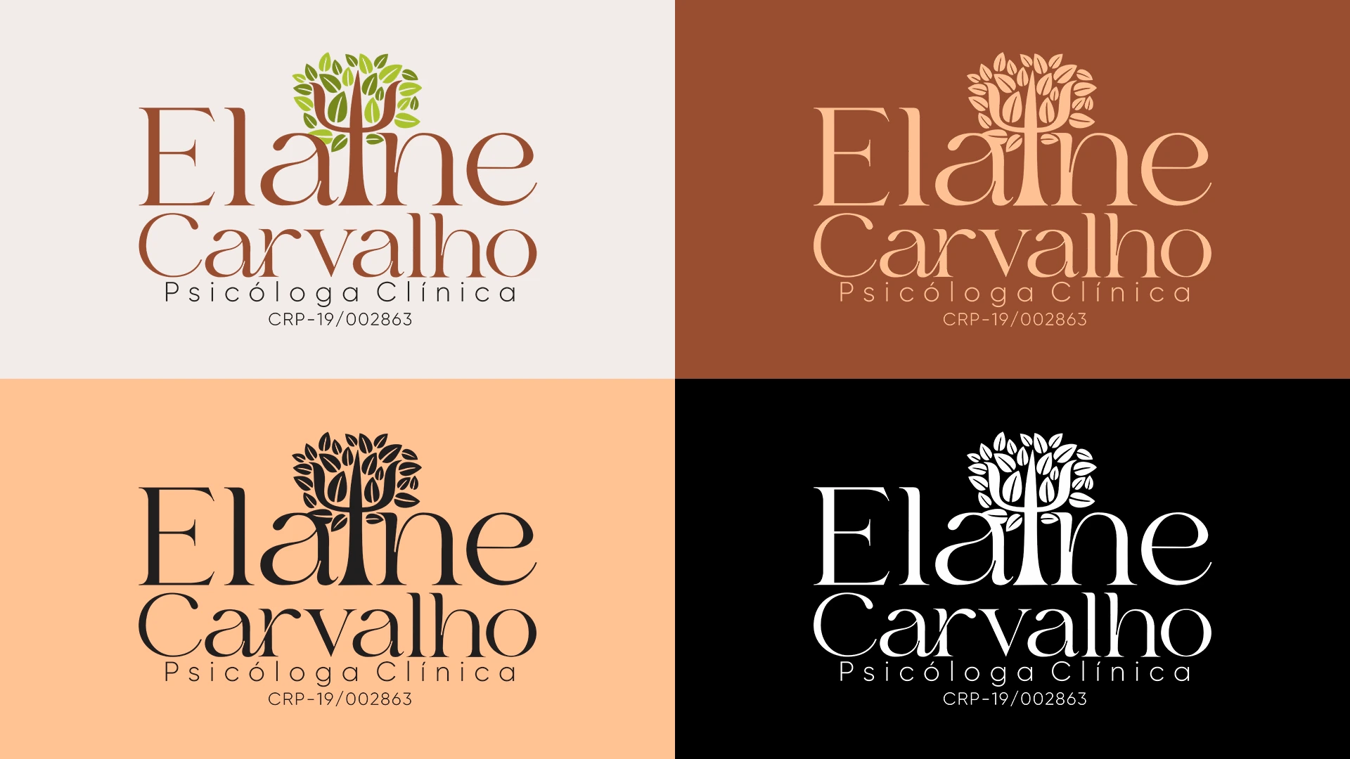Elaine Carvalho — Versões e combinações da marca